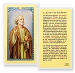 San Pedro Estampita – La Sombra de San Pedro – St. Peter holy card in Spanish – St. Anthony's Catholic Gift Shop