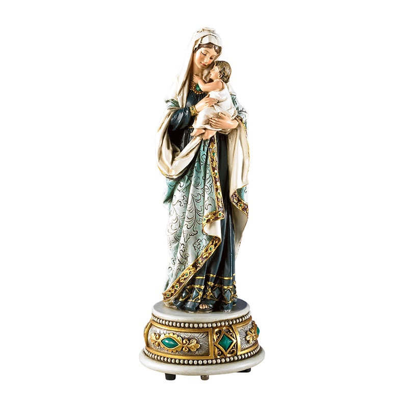 Madonna & Child Musical 8.5″ Statue “Ave Maria” St
