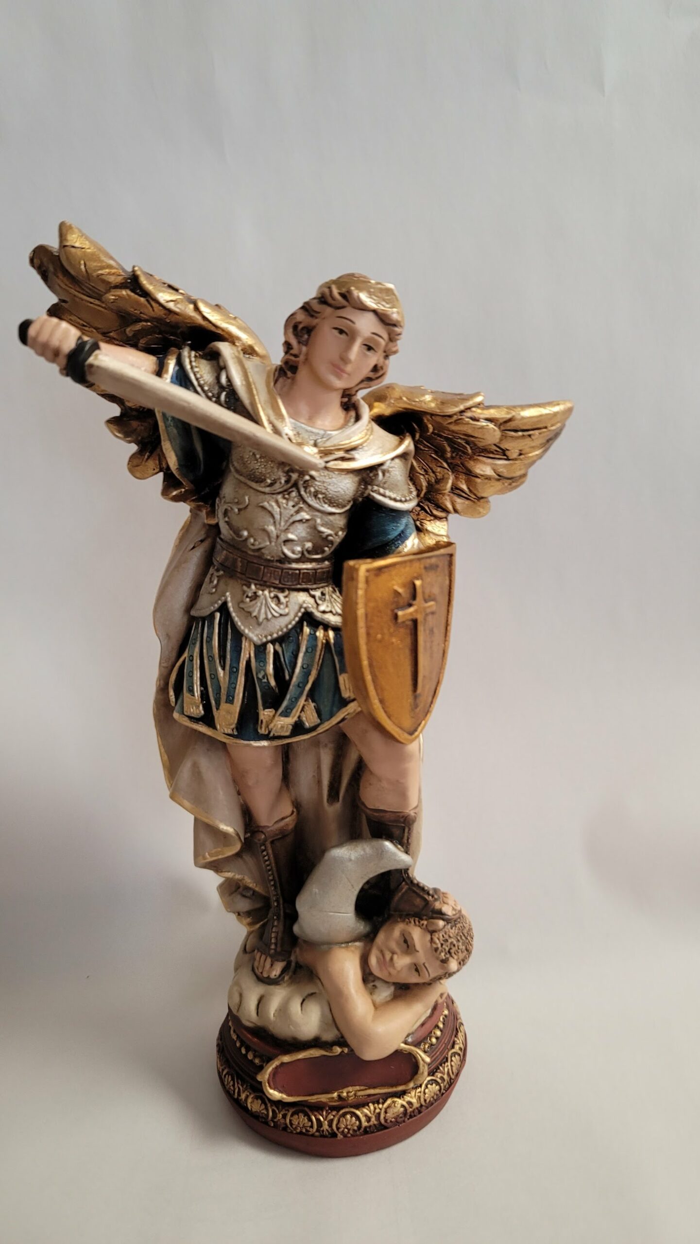 St. Michael The Archangel, Liscano – 9″ Statue – St. Anthony's Catholic 