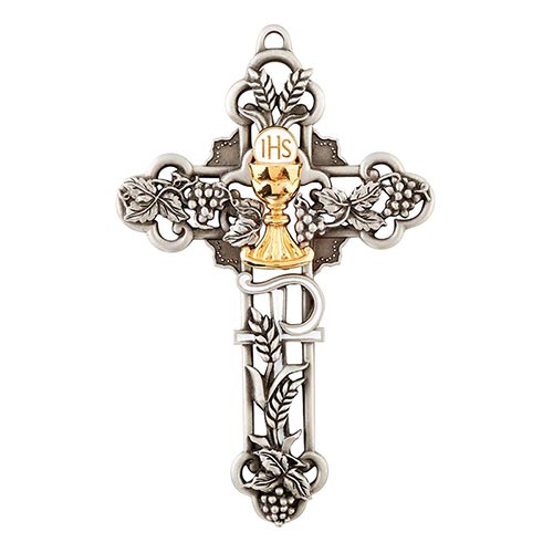 First Holy Communion Chalice Wall Cross – St. Anthony's Catholic Gift Shop